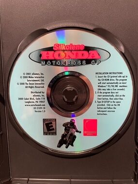 Silkolene Honda Motocross GP PC CD-ROM Racing Game Computer Motorcycle 2001